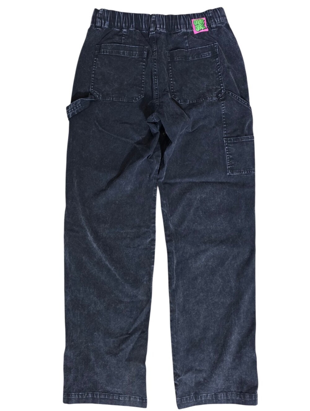 Empyre Brooke Mineral Wash Black Carpenter Pants with Pocket Details Size Small - Picture 4 of 10